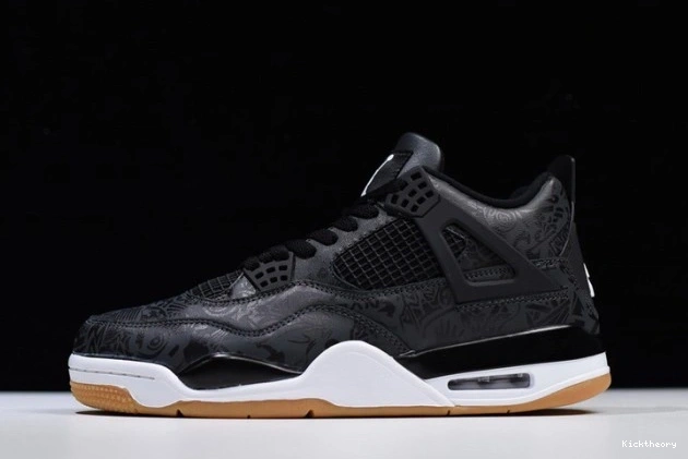 Kick Theory Retro Black Air 4 CI1184-001 Jordan Laser 0712